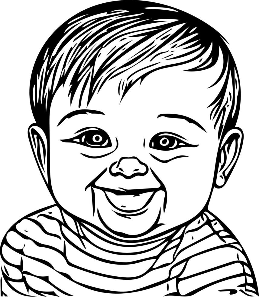 Baby Line Art vector