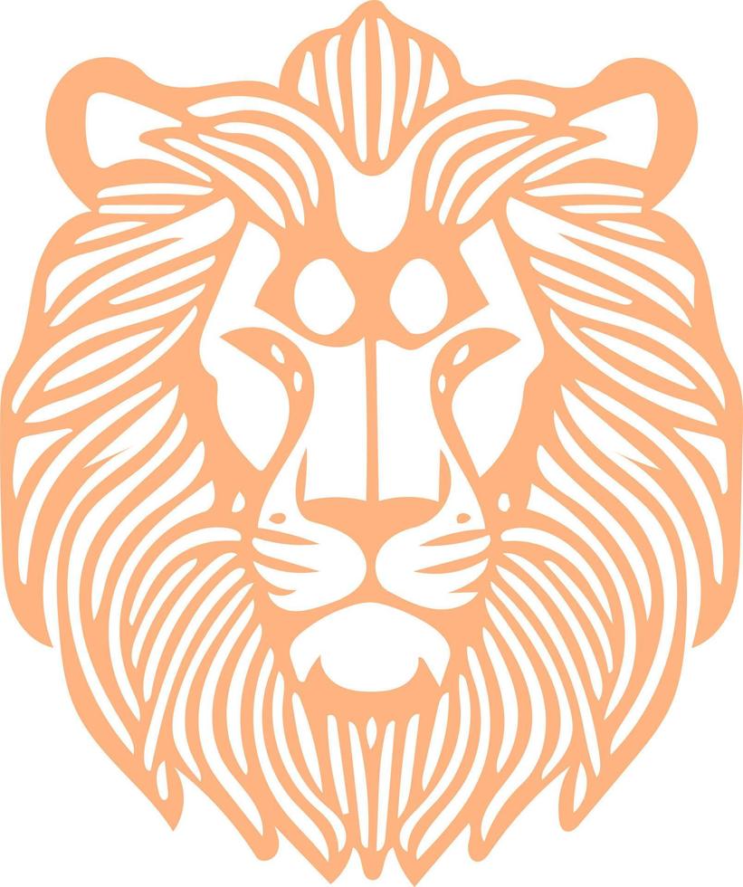 Lion Line Art vector