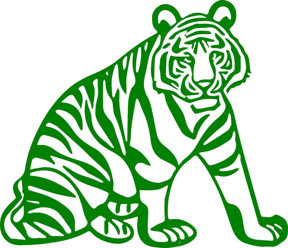 Tiger Line Art vector