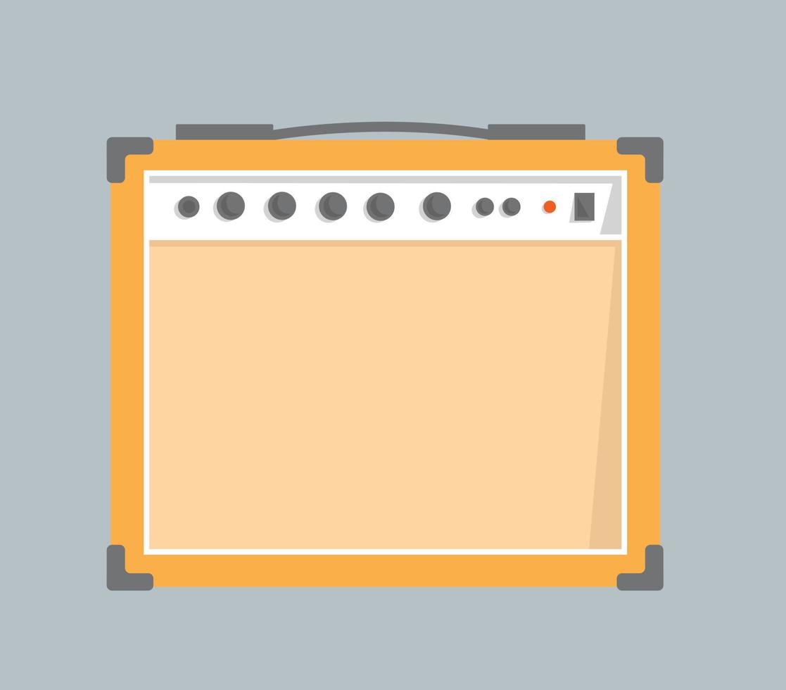 Guitar and Bass Amplifier for Rock Music vector