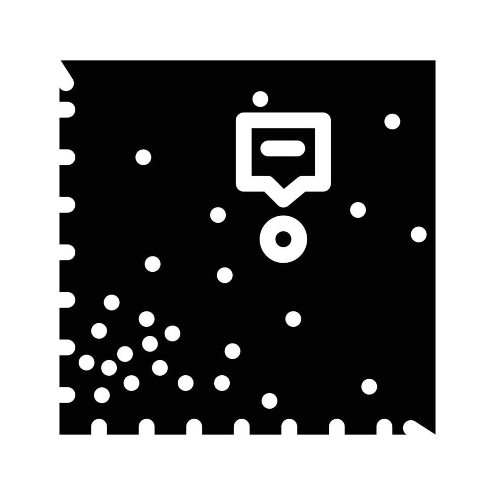 dot plot visualization glyph icon vector illustration