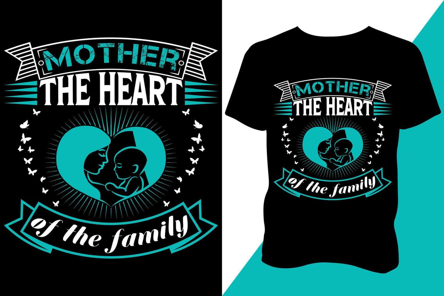 Mothers day print ready t shirt design vector