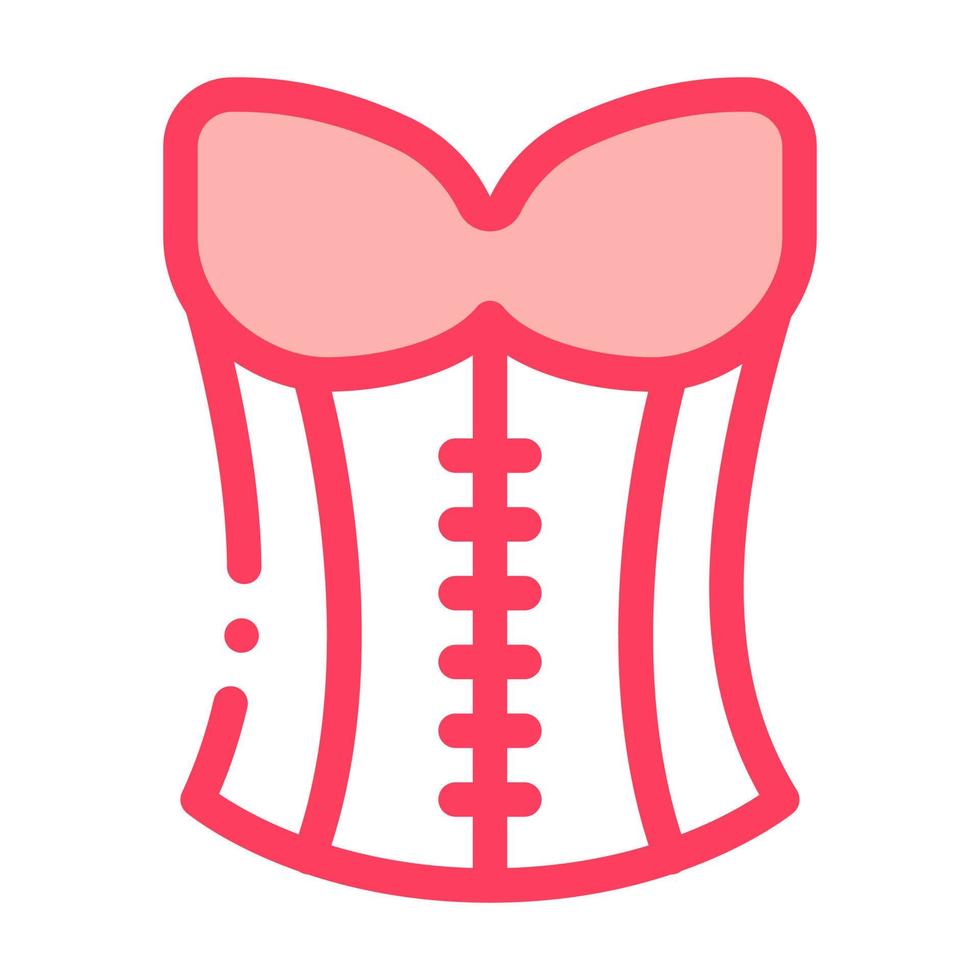 Corset Underwear Icon Vector Outline Illustration