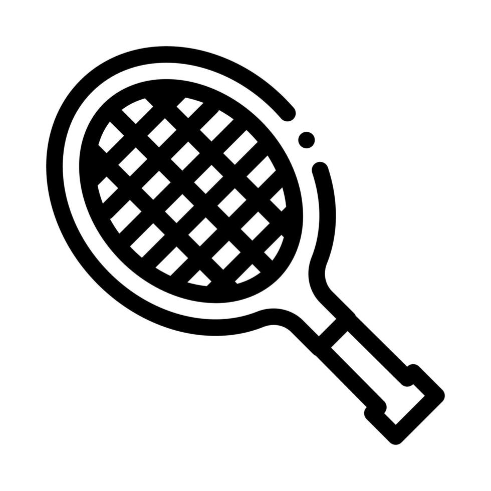 ilustración de contorno de vector de icono de raqueta de tenis