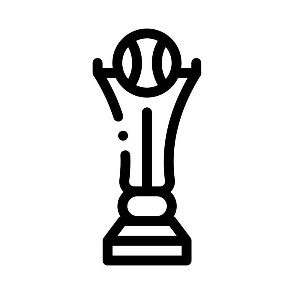 ilustración de contorno de vector de icono de copa de campeonato