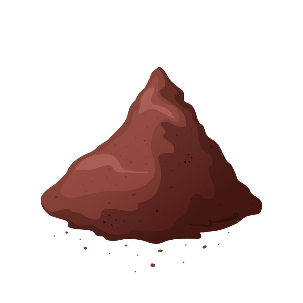 chocolate powder cartoon vector