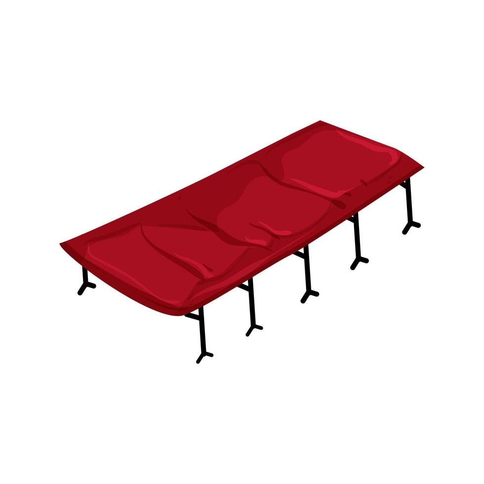travel cot camp cartoon vector illustration
