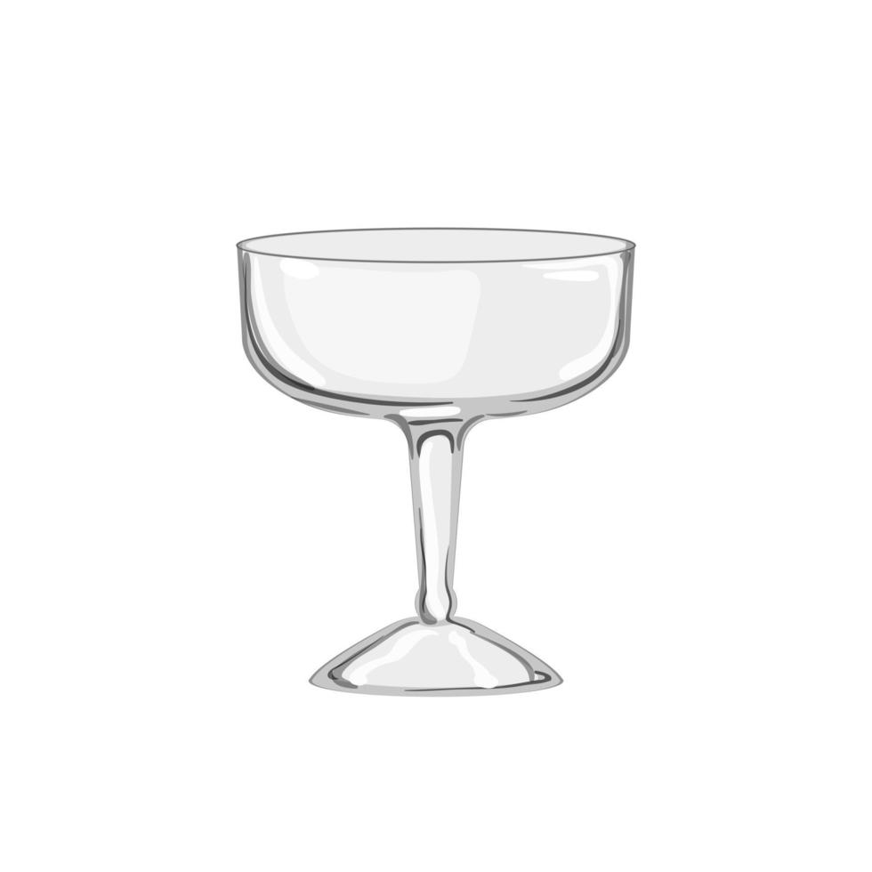 beverage cocktail glasses cartoon vector illustration