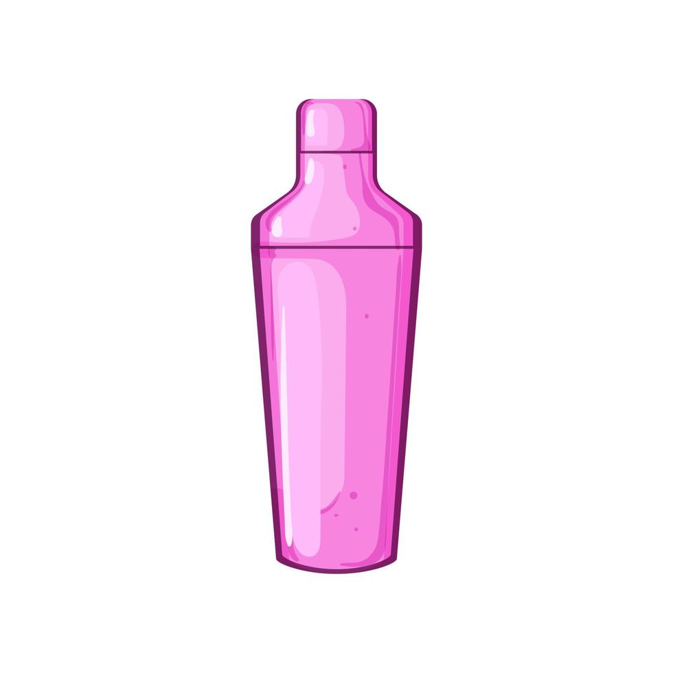 bar cocktail shaker cartoon vector illustration