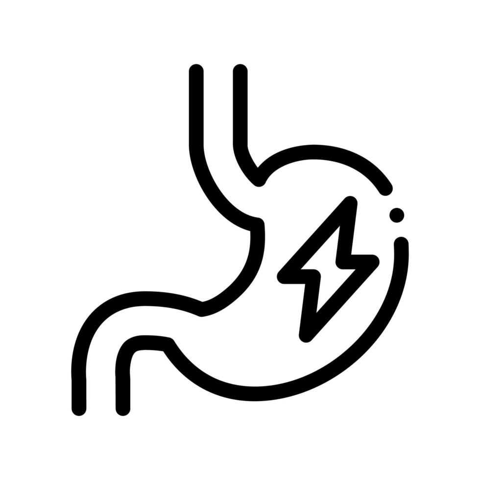 Upset Stomach Symptomp Of Pregnancy Vector Icon