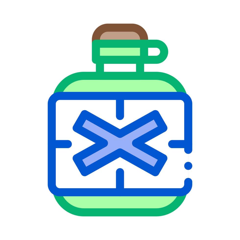 botella de agua icono vector contorno símbolo ilustración