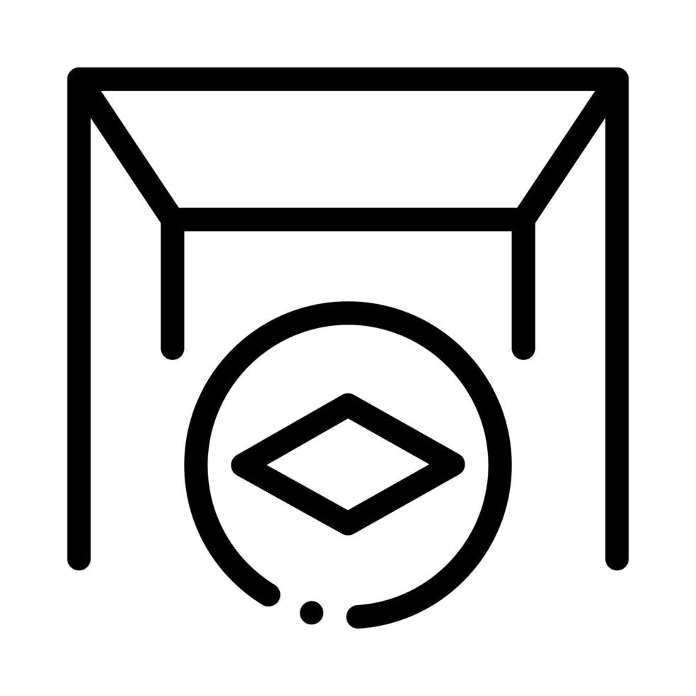 matte canvas stretch ceiling icon vector outline illustration