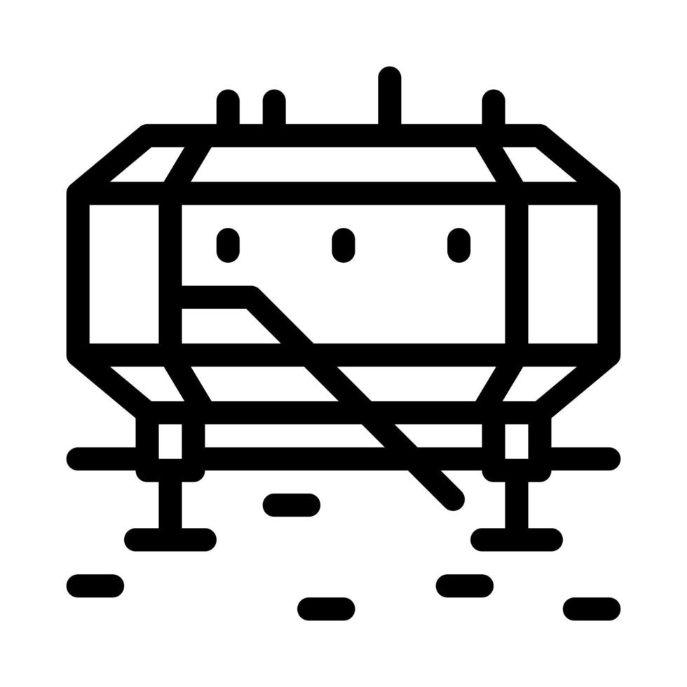 polar station icon vector outline symbol illustration