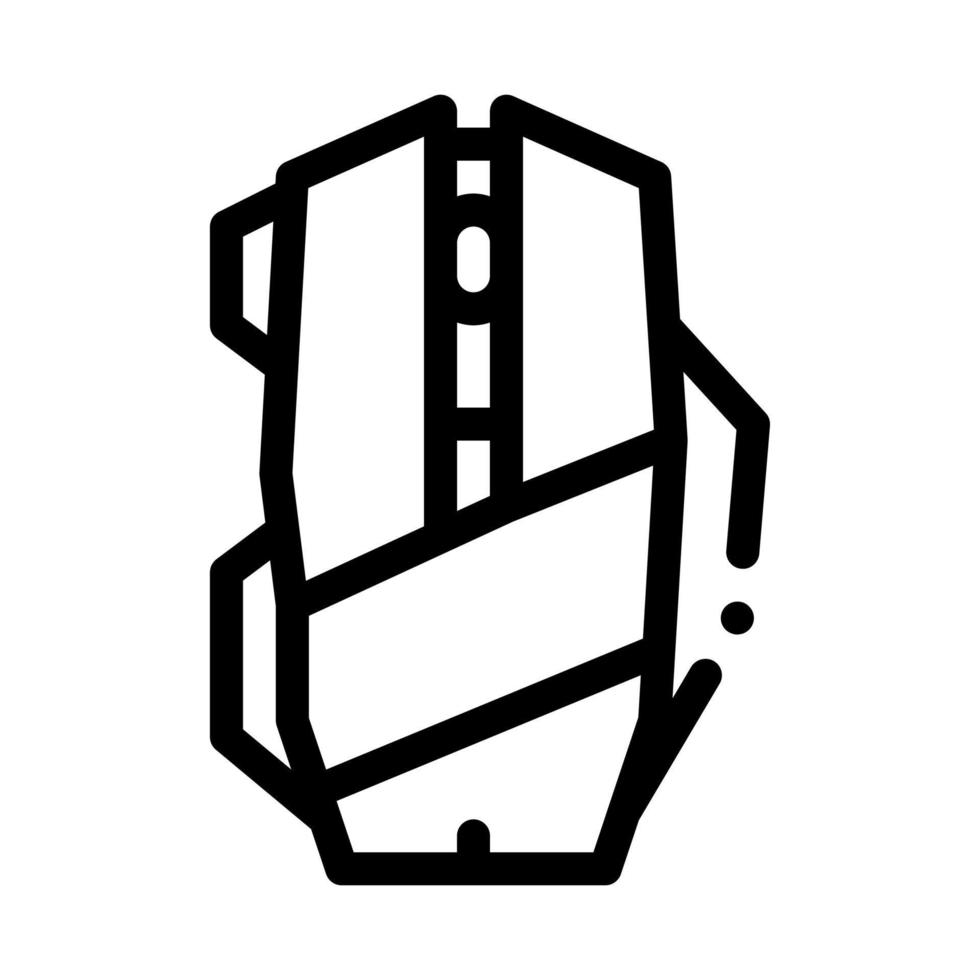 mouse computer device black icon vector illustration