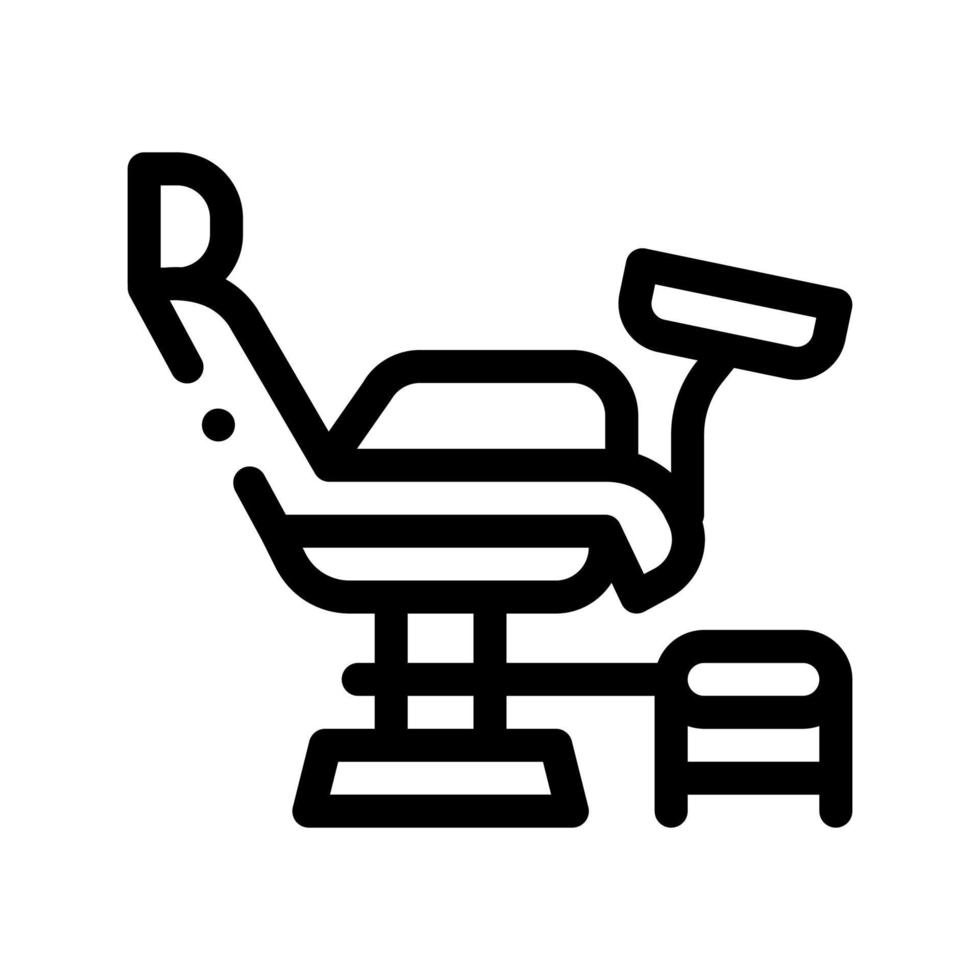 silla genérica icono negro ilustración vectorial vector