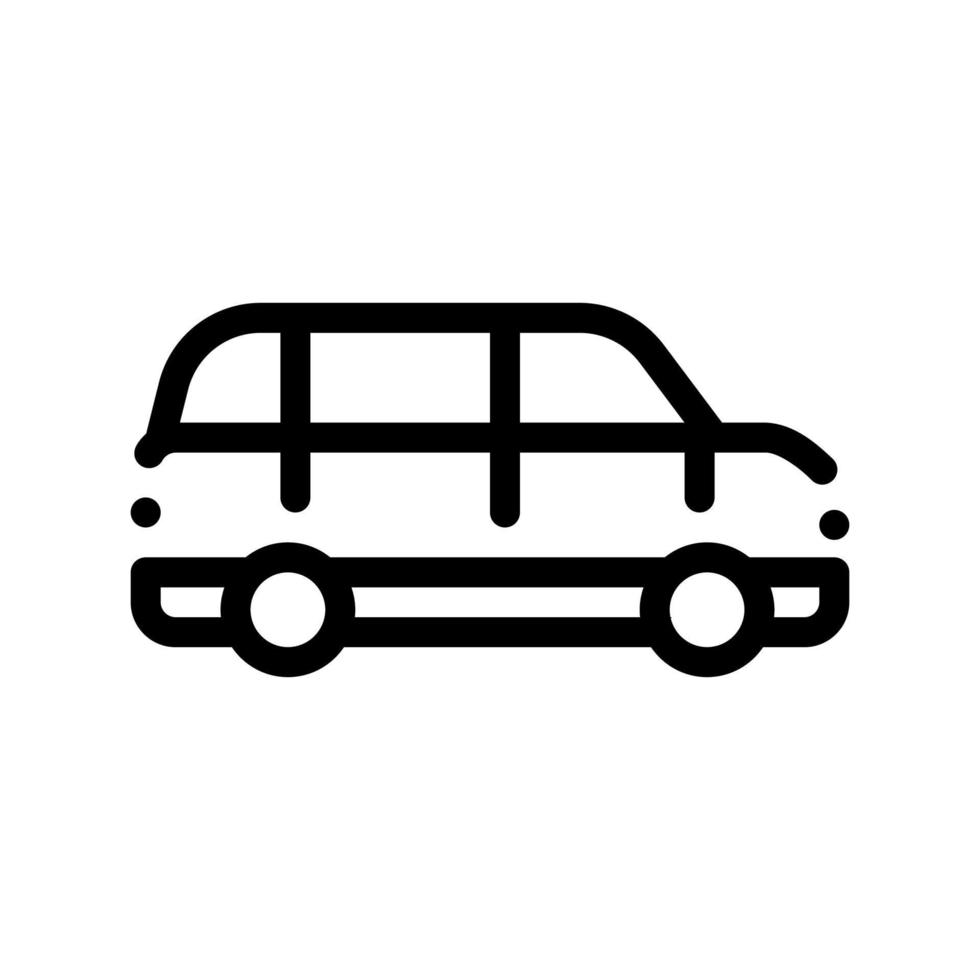 Public Transport Automobile Vector Thin Line Icon