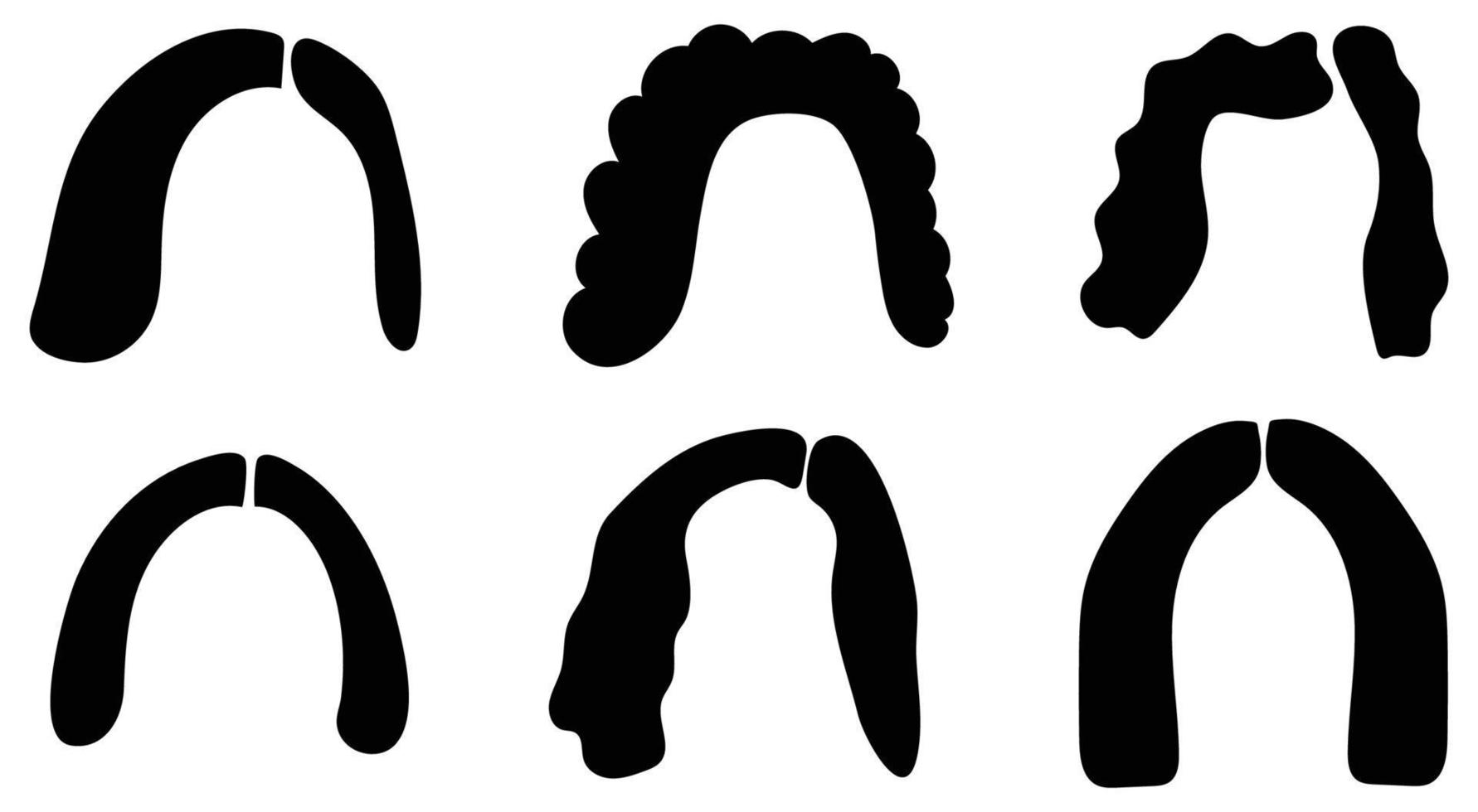 Ilustración de plantilla de diseño de icono de cabello de mujer vector