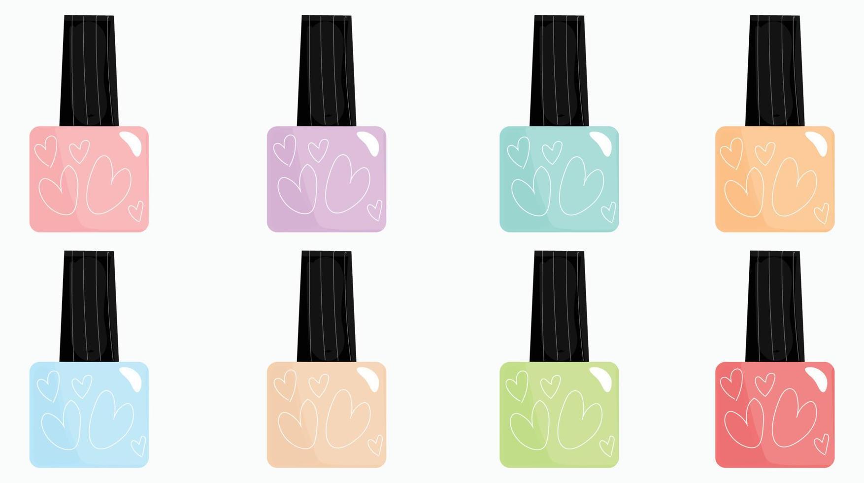 ilustración de vector de esmalte de uñas vector gratis