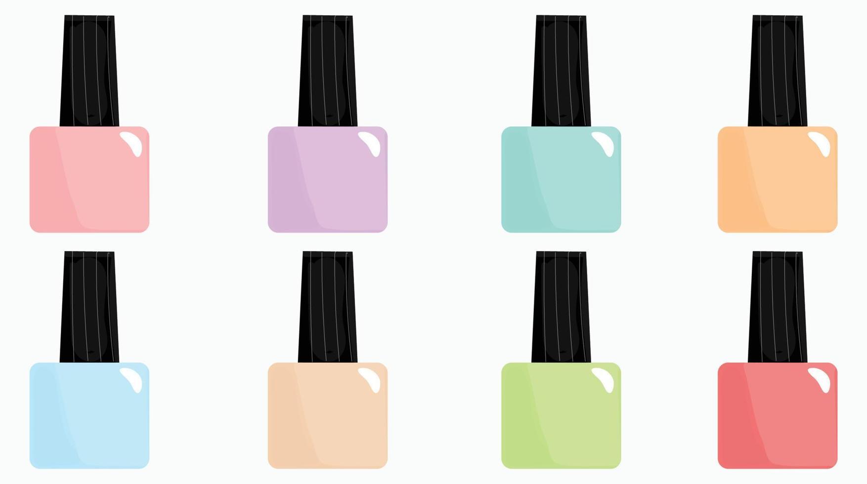 ilustración de vector de esmalte de uñas vector gratis