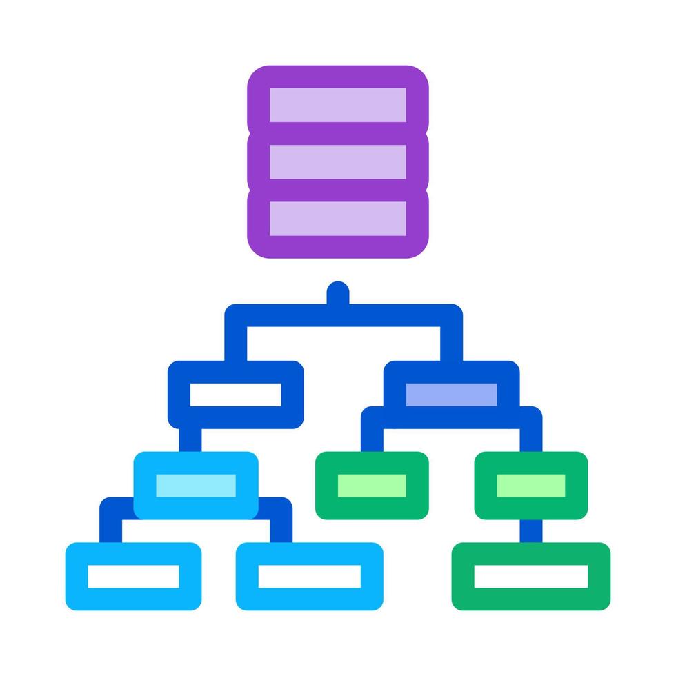 classification of machine learning color icon vector illustration