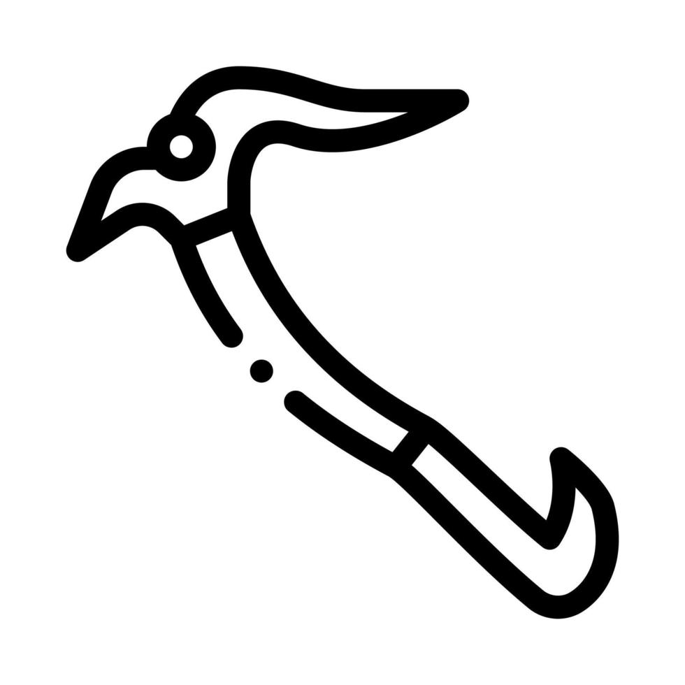 Sport Ice Axe Tool Alpinism Equipment Vector Icon