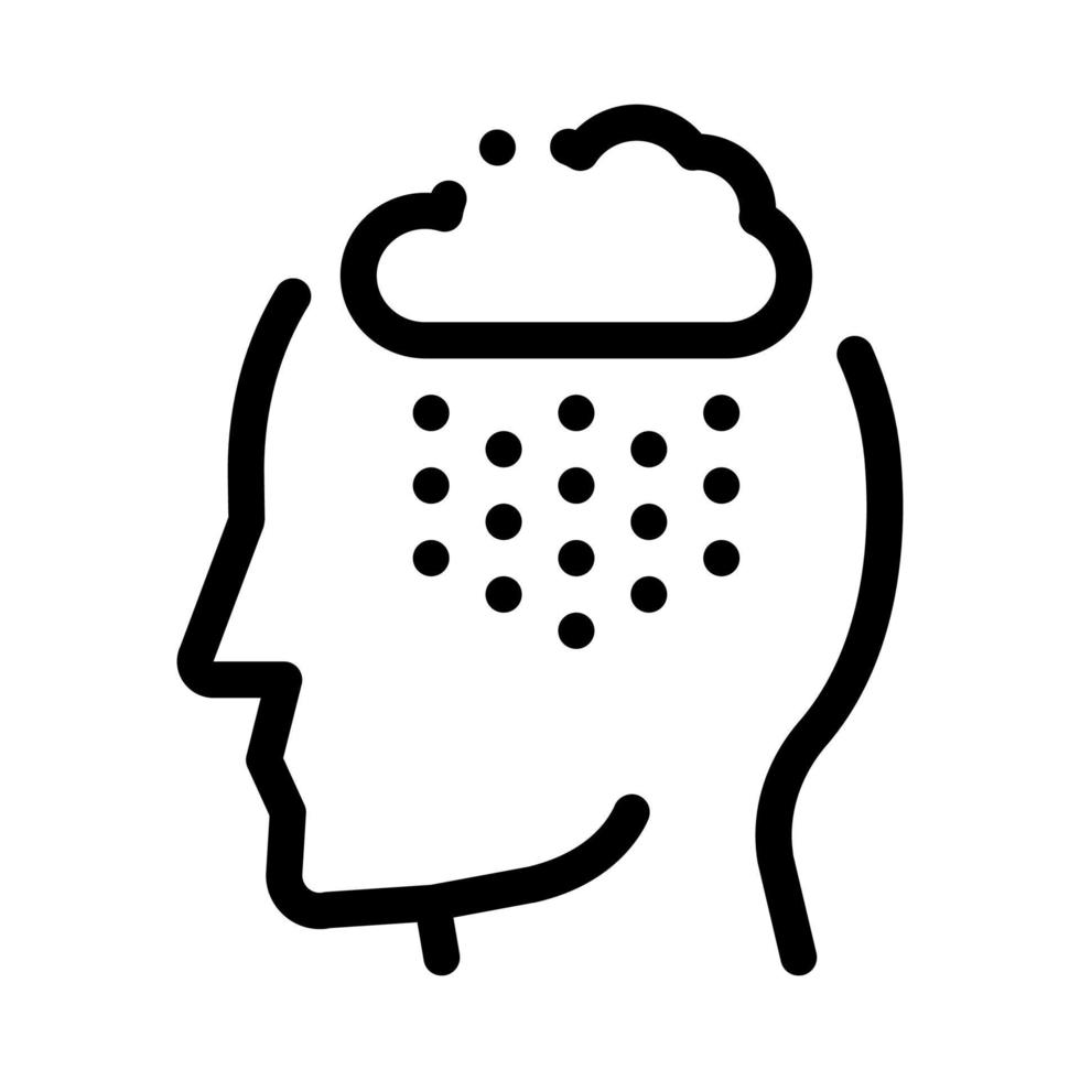 Rainy Cloud Cloudburst Silhouette Headache Vector