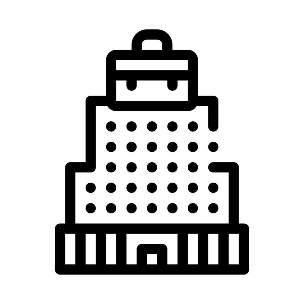 Building Skyscraper Business Center Vector Icon