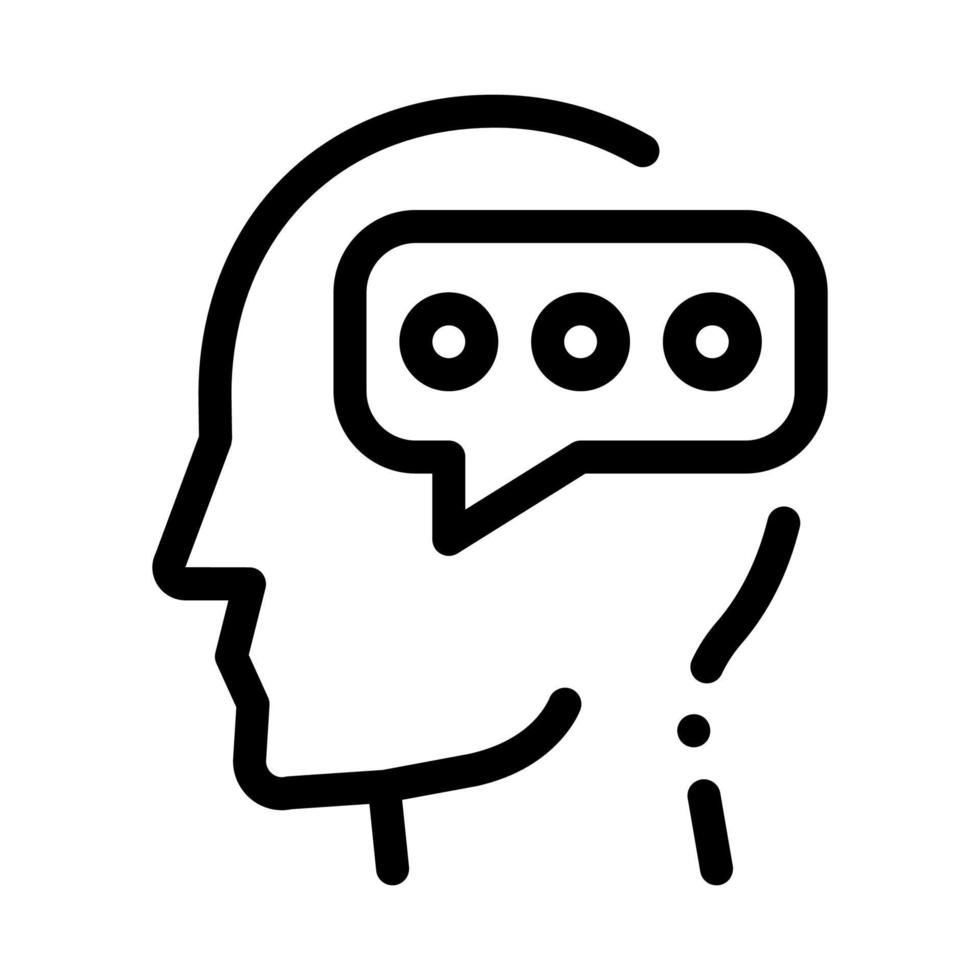 Typing Message And Man Silhouette Mind Vector Icon