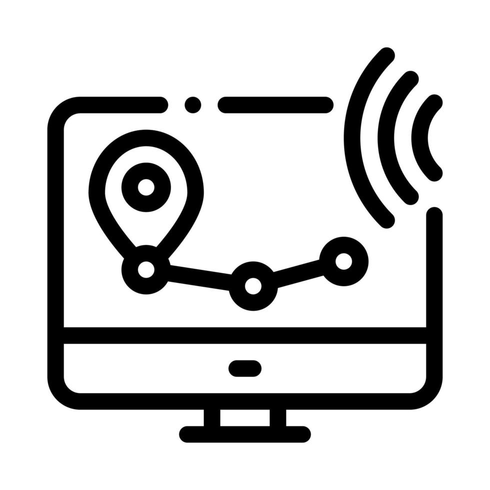 Ilustración de vector de icono de control de voz de vigilancia inalámbrica wi-fi