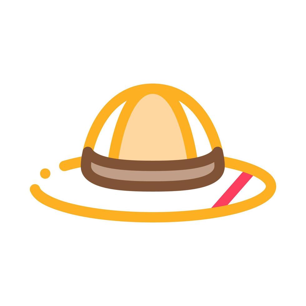 ilustración de contorno de vector de icono de sombrero