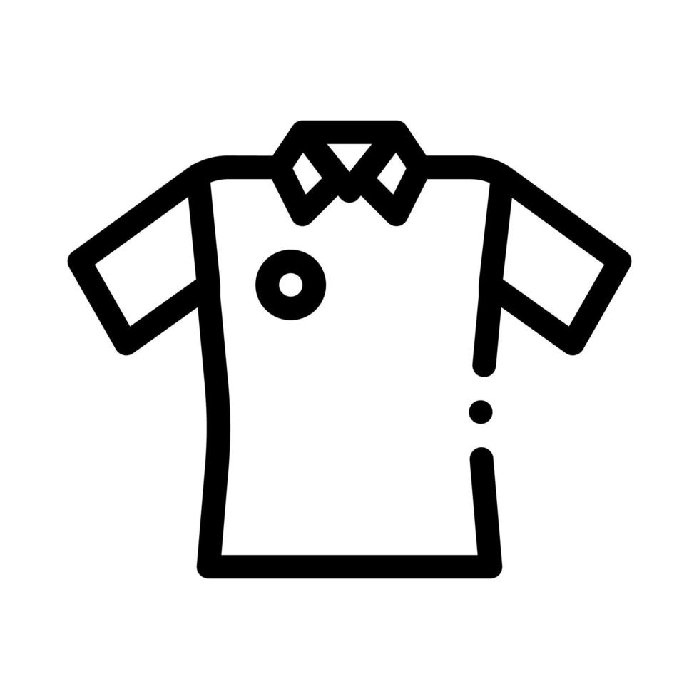 Cricket T-Shirt Icon Vector Outline Illustration