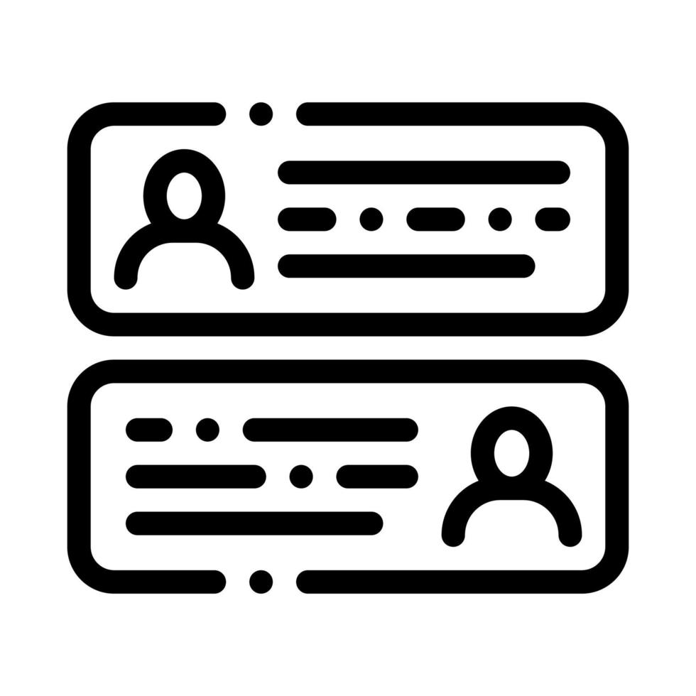 Chatting Icon Vector Outline Illustration