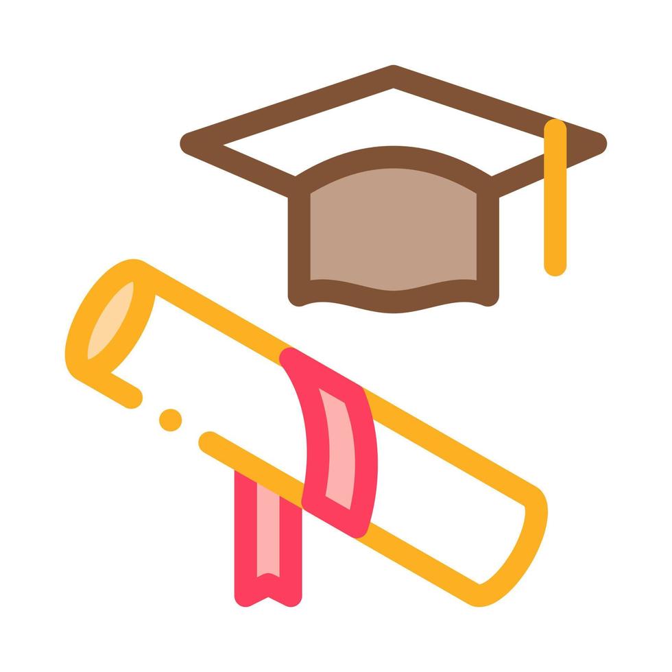 Academy Graduate Attributes Icon Vector Outline Illustration