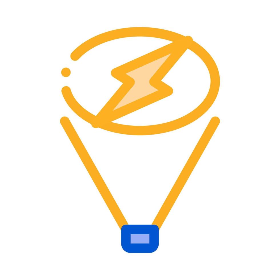 Floodlight Give Signal Icon Vector Outline Illustration