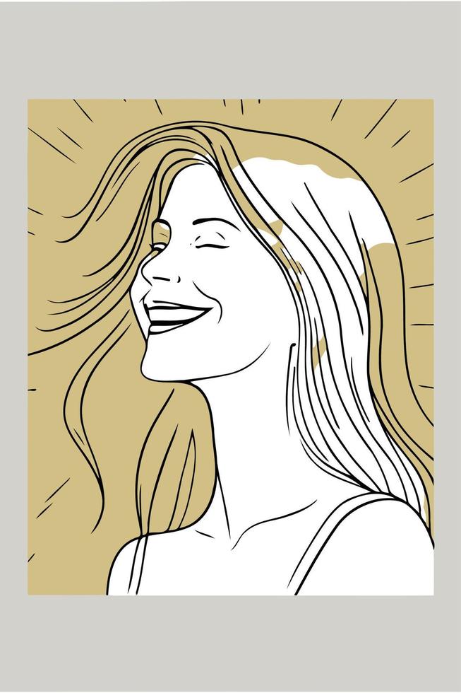 adult woman illustrating international women's day with fictional character vector