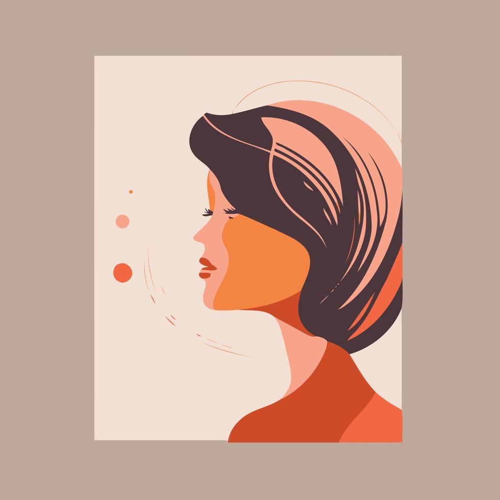 adult woman illustrating international women's day with fictional character vector