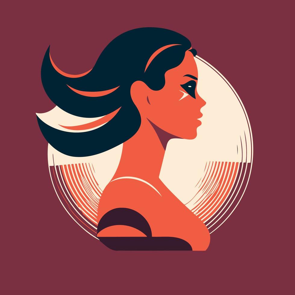 adult woman illustrating international women's day with fictional character vector