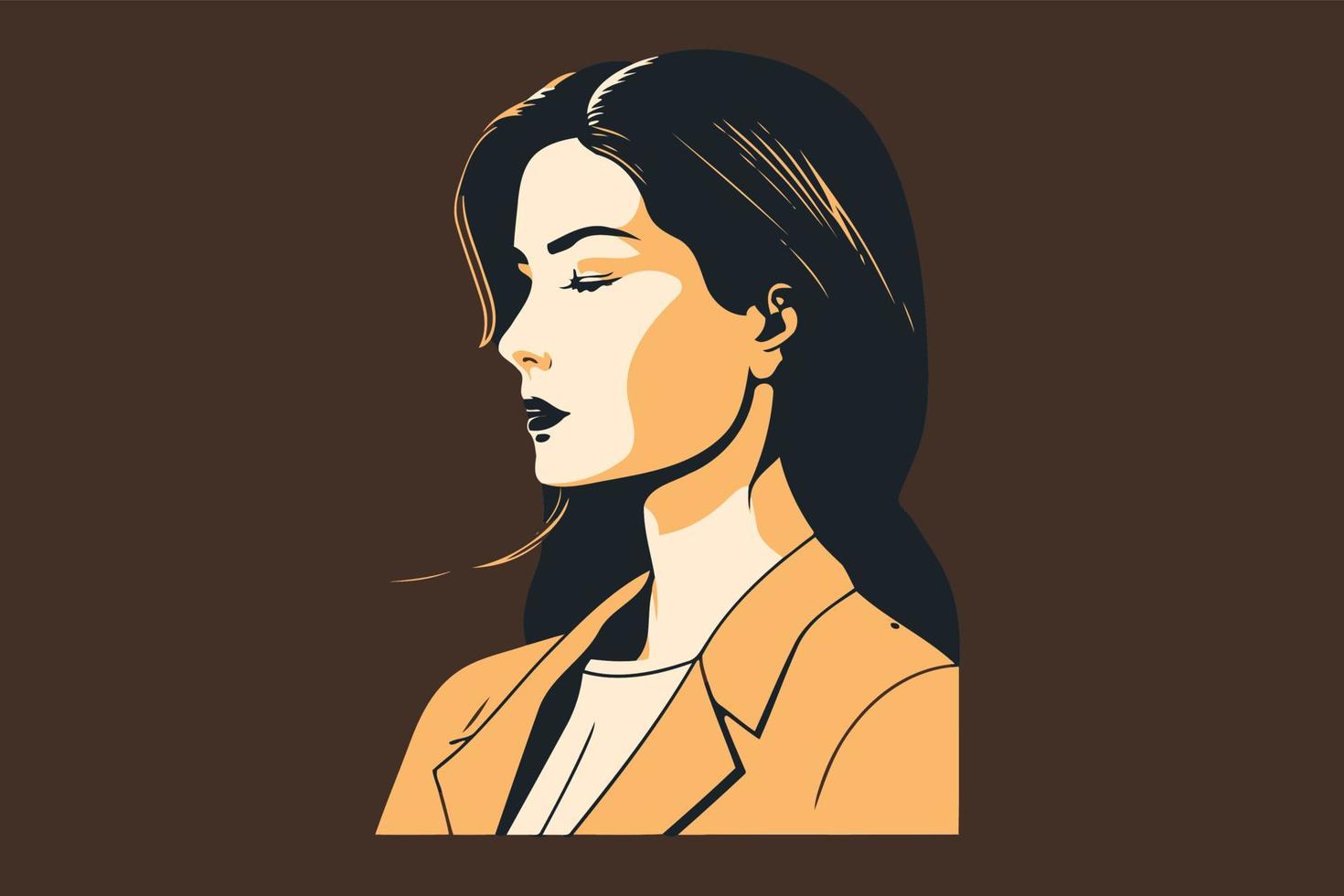 adult woman illustrating international women's day with fictional character vector