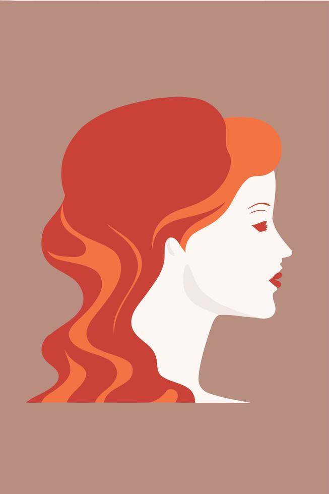 mujer adulta que ilustra el día internacional de la mujer con un personaje ficticio vector