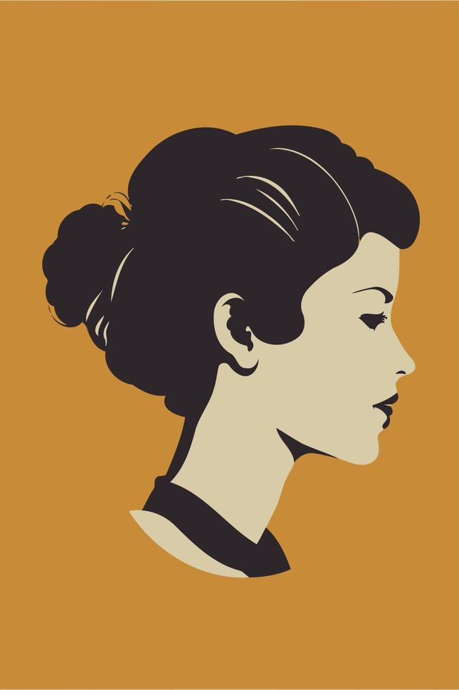 mujer adulta que ilustra el día internacional de la mujer con un personaje ficticio vector