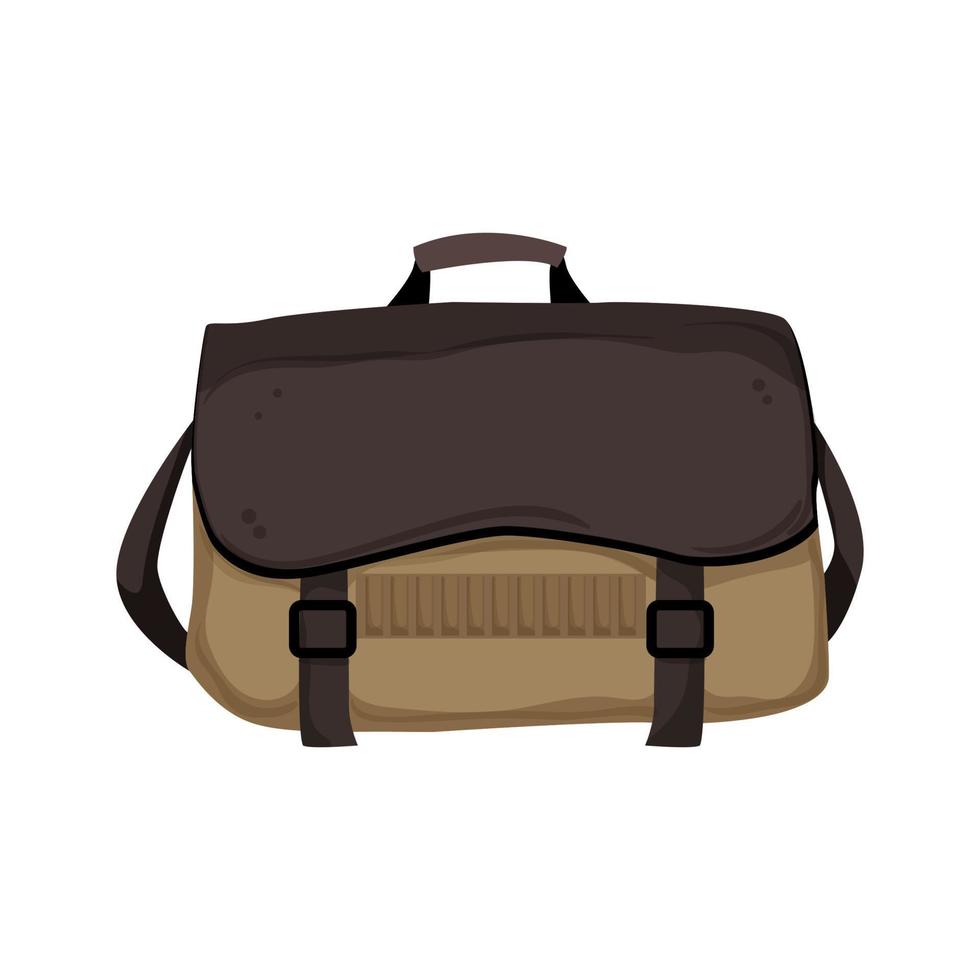 back bag camp cartoon vector illustration