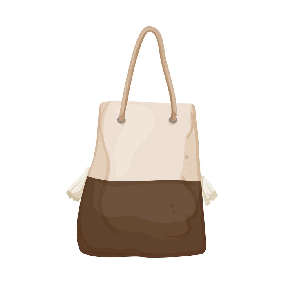 bolso de playa bolsa de dibujos animados vector ilustración