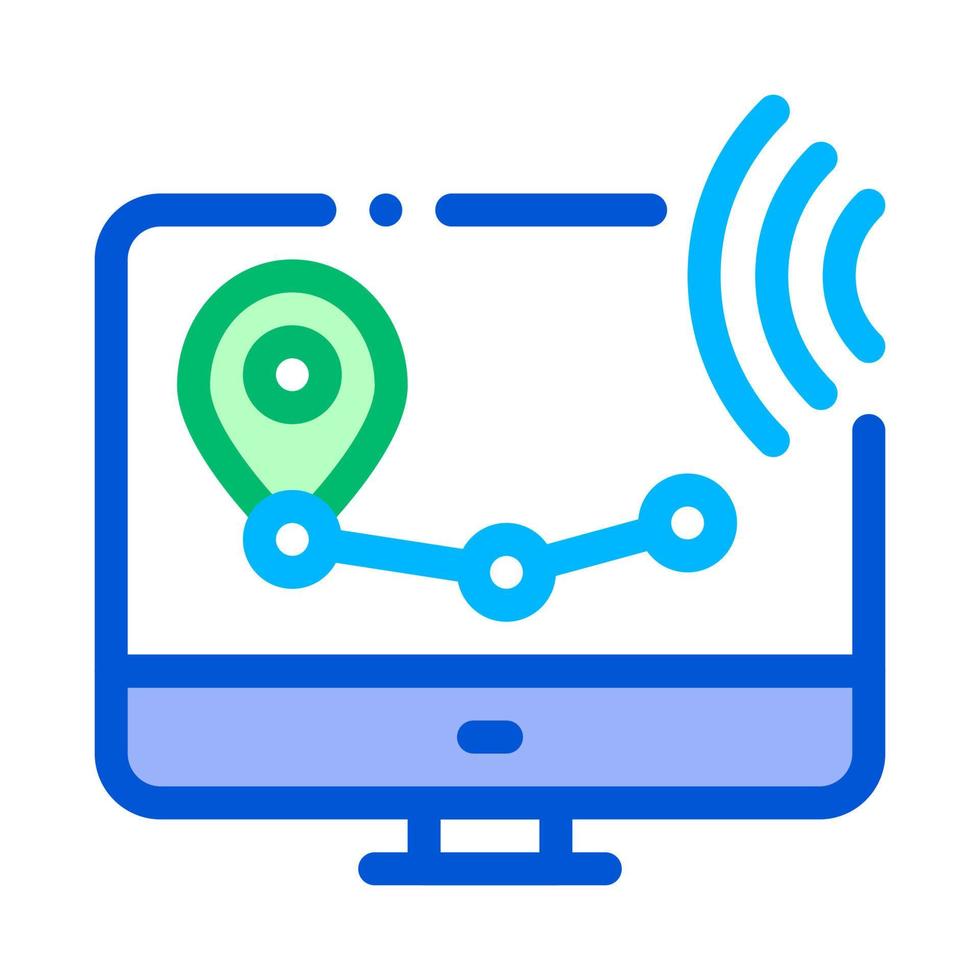 Wi-Fi Wireless Surveillance Voice Control Icon Vector Illustration