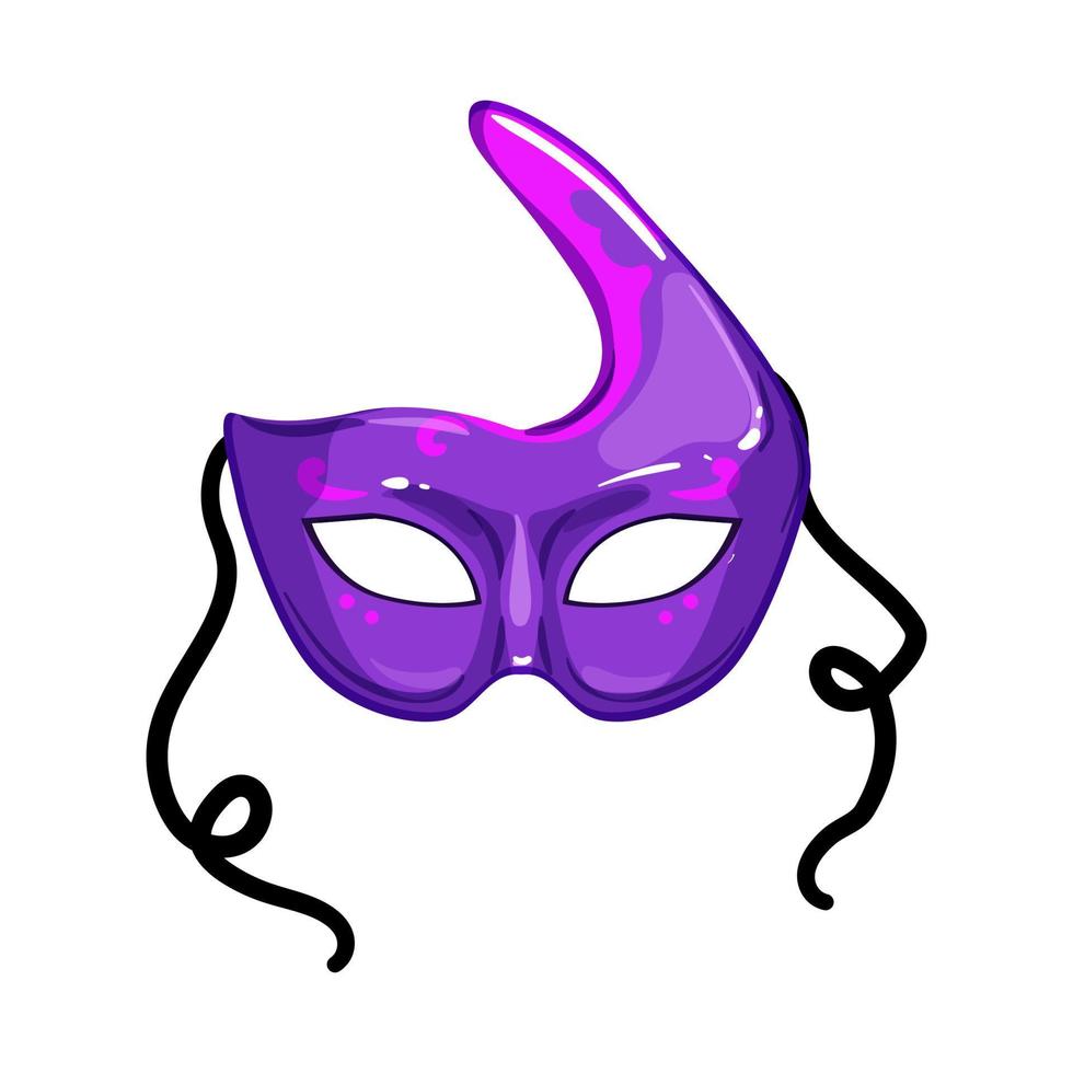 face carnival mask cartoon vector illustration 17589081 Vector Art at