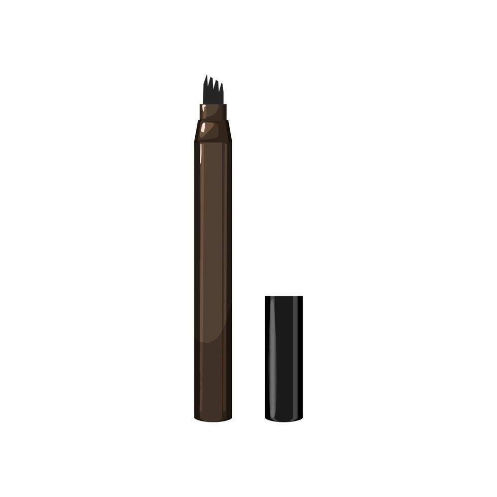 liner eyebrow pencil cartoon vector illustration