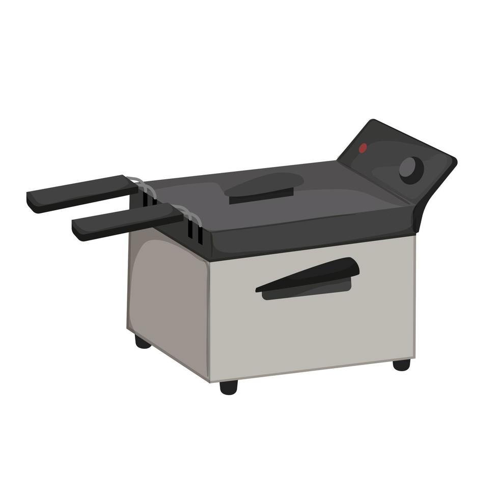 hot fryer air cartoon vector illustration