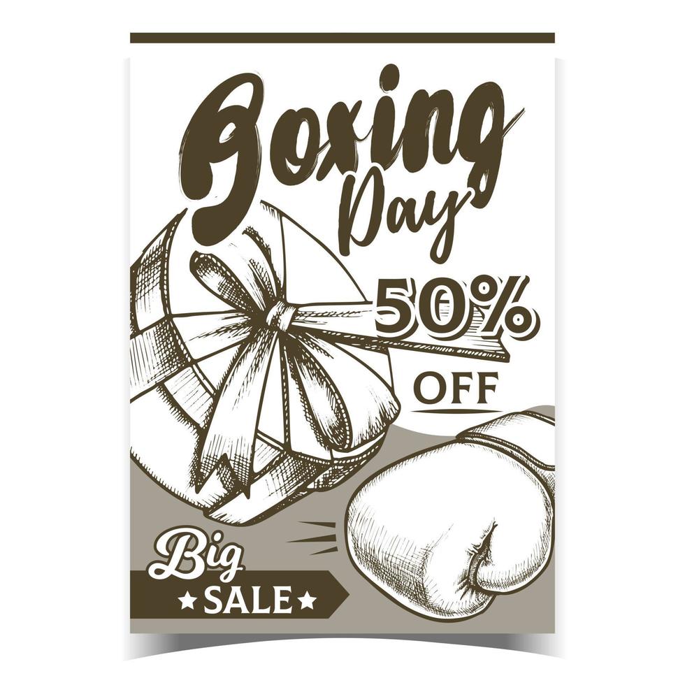Boxing Day Gift Box Advertising Banner Vector 17589173 Vector Art At boxing-day-gift-box-advertising-banner-vector-17589173-vector-art-at
