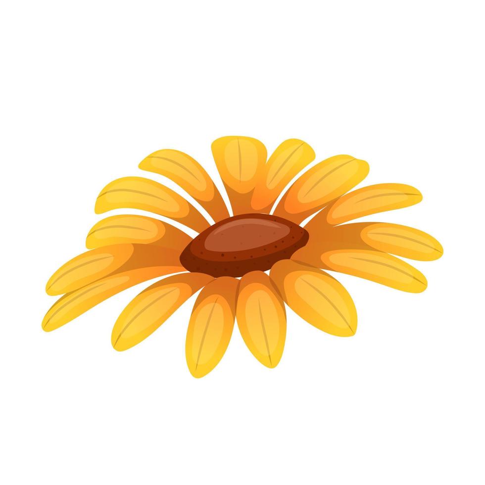 ilustración de vector de dibujos animados de miel de flor