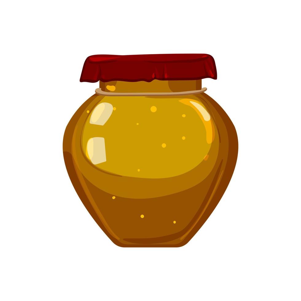 sweet jam fruit food cartoon vector illustration