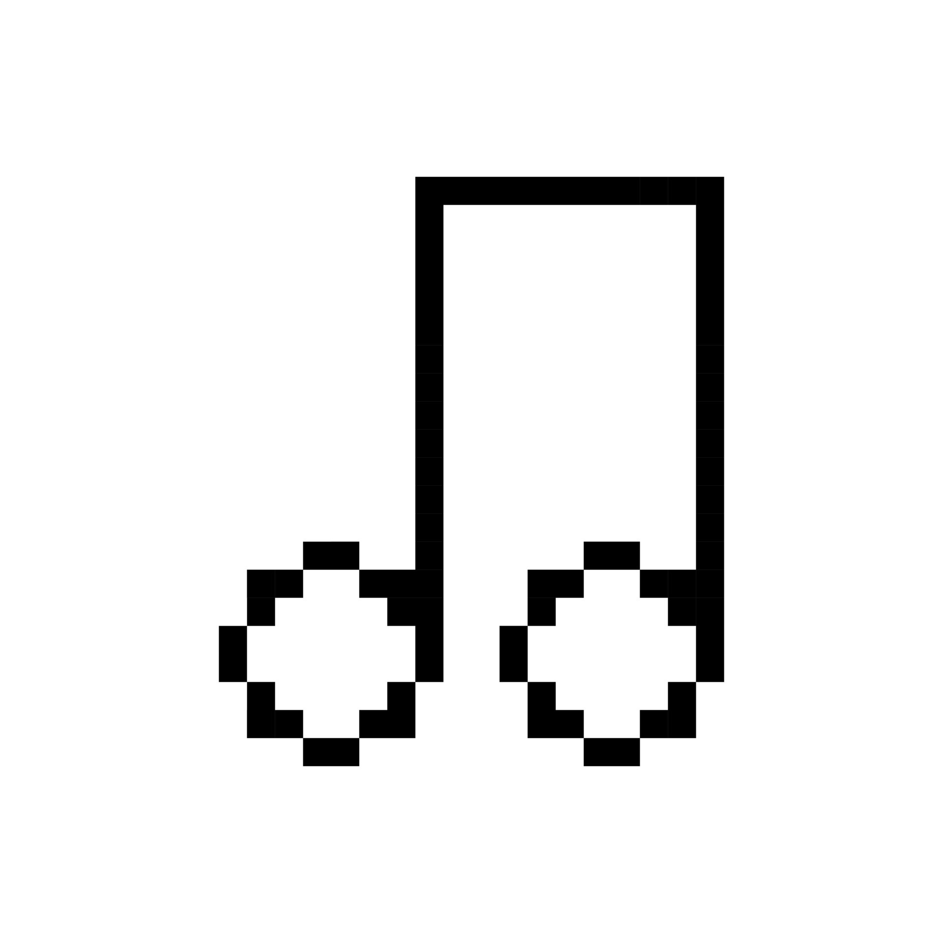 Pixel art melody sign. Vector illustration. 17589491 Vector Art at Vecteezy